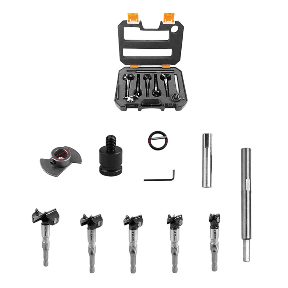 Woodworking Drill Bit Set For Professionals - Self-Centering Bits And Storage Case, 5-Piece Collection 9016109638281