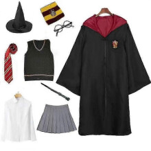 (Adults,XXL)Hermione Granger Gryffindor Uniform Child Adult Harry Potter Same Cosplay Stage Performance Costume Hogg Oates College Halloween Costume