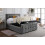(Double, Grey) Cuba Velvet Bedframe with Memory Mattress & Optional Ottoman Storage 3