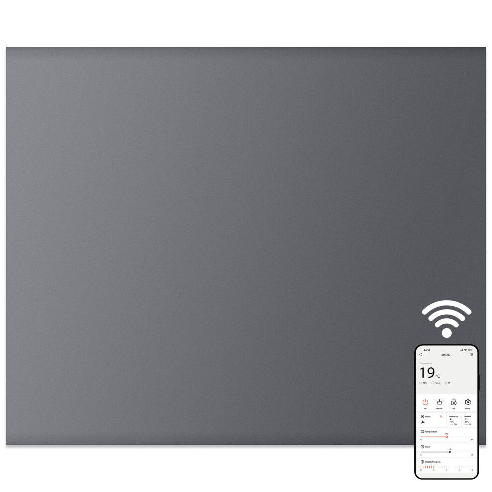 Mylek (1Kw) Wifi Wifi Slimline Electric Panel Heater