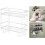 Iron Bad Toilet Organizer with Double Layer Storage Shelf, White, Nail Installation, High Capacity, Practical Design 5