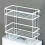 Iron Bad Toilet Organizer with Double Layer Storage Shelf, White, Nail Installation, High Capacity, Practical Design 4