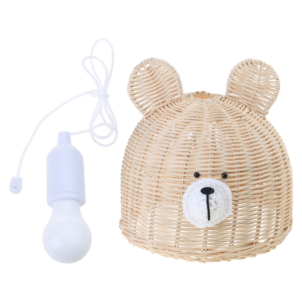 Newborn Photography Props Cute Bear For Head Rattan-True Color 7755000070159