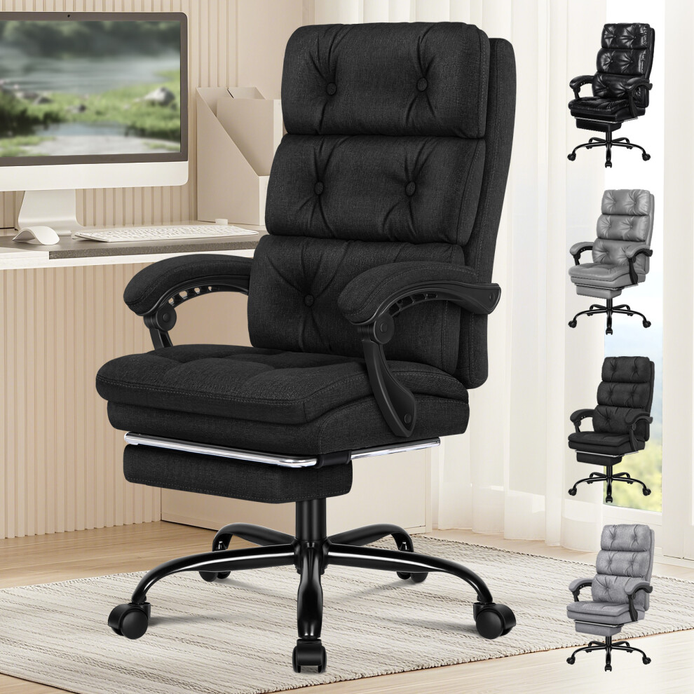 (Fabric Black) ELFORDSON Office Chair Executive Computer Work Seat Gaming-image-OPC-PFWW96Y-NEW