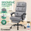 ELFORDSON ELFORDSON Office Chair Executive Computer Fabric Work Seat Gaming Grey 2