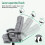 ELFORDSON ELFORDSON Office Chair Executive Computer Fabric Work Seat Gaming Grey 4
