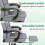 ELFORDSON ELFORDSON Office Chair Executive Computer Fabric Work Seat Gaming Grey 6