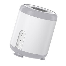 Baby Bottle Shaker Electric Mixer for Infants 360 Degree Mixing Automatic Adjustable 3 Levels Compatible with 53-75MM Bottles White