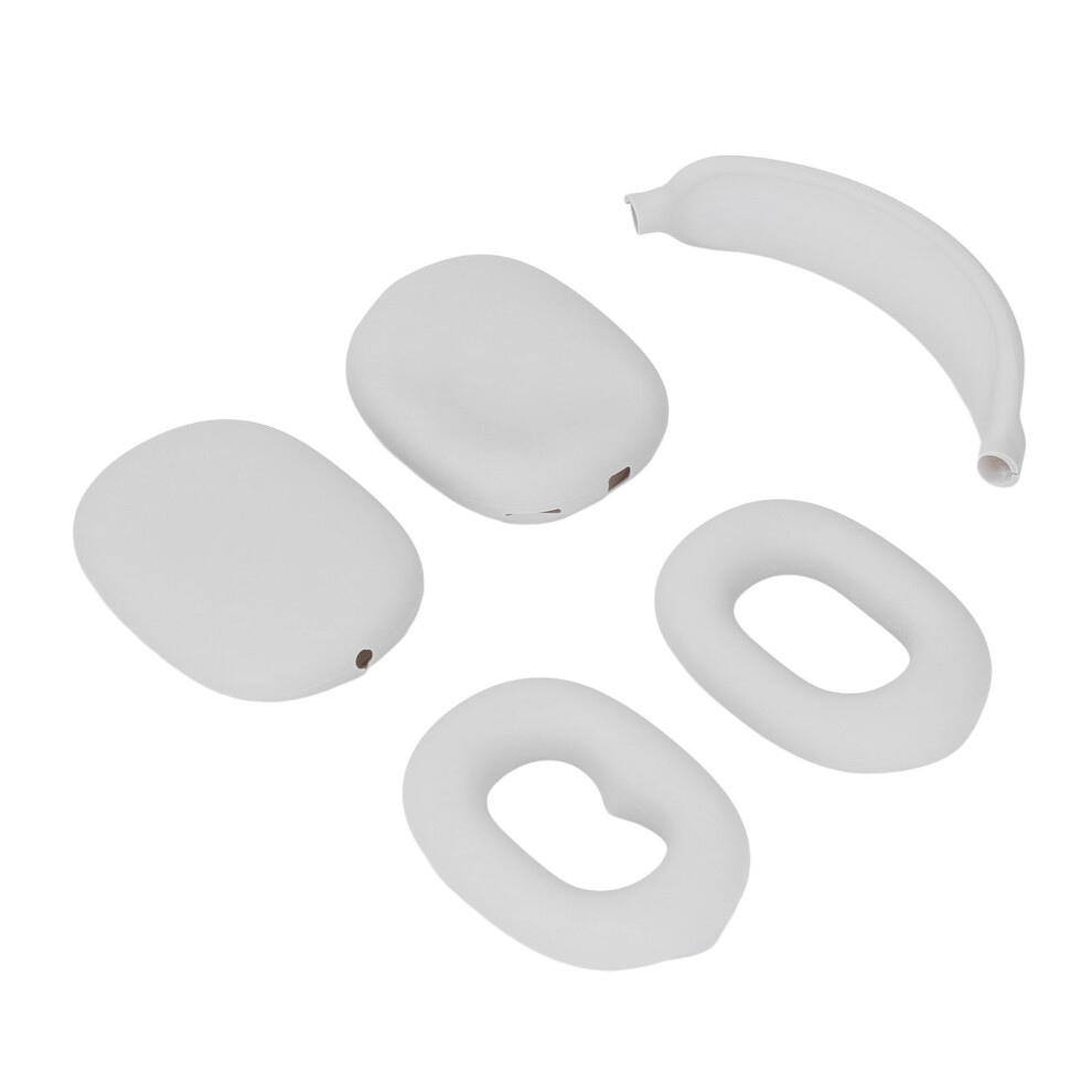 Grey EVA Headphone Case with Ear Pad, Mesh Pocket, 10 x 10 x 4 cm-image-OPC-PKBRB59-NEW