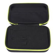 Electric Trimmer Hard Travel Case Nylon PU EVA for QP2520-2630 Black Green