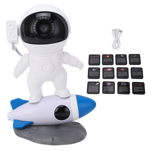 Star Projector Astronaut Night Light, 7 Effects, Multi-Angle Projection 2