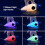 Star Projector Astronaut Night Light, 7 Effects, Multi-Angle Projection 6
