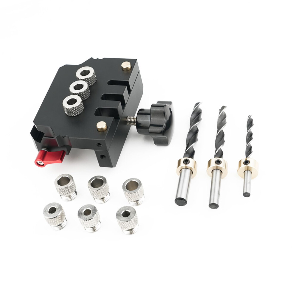 Pocket Hole Jig Kit With Drill Bits And Locator For Professional Woodworking, Home Projects, Durable Design, Easy Setup 6447073433801