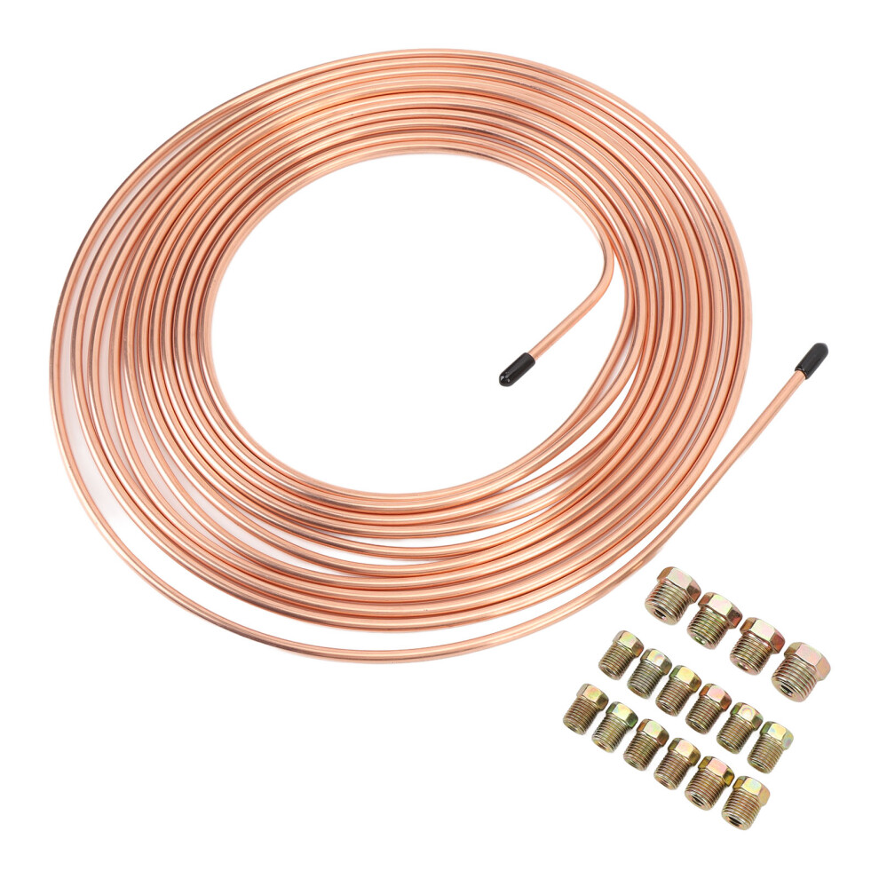 Alloy Brake Line Tubing Kit 3/16In X 25Ft Flexible Replacement Coil 5081346417979