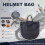 Motorcycle Helmet Bag,Black Nylon Durable 5