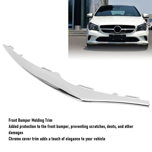 Chrome ABS Front Bumper Trim for CLA-Class C117 2016-2019 Right 2