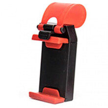 (Red) Adjustable Car Phone Holder -Steering Wheel Phone Mount, Universal Mobile Phone Mount, Hands Free Automobile Cell Phone Holder