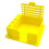 (Yellow) Stickys Note Holder with Stencil Convenient Space Saving for Home/Office 1