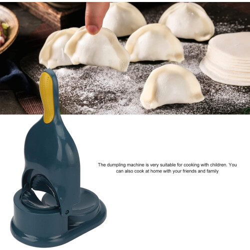 Multifunctional Dough Press - 2 in 1 Portable Manual Dumpling Maker Kitchen Tool for Pasta and Dumpling Making (Blue) 1