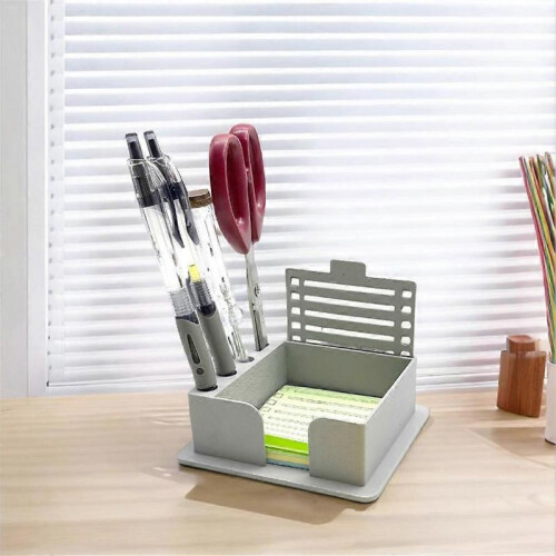(Black) Stickys Note Holder with Stencil Convenient Space Saving for Home/Office 2