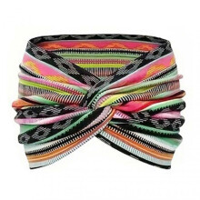 (6) Women's Bohemian Style Paisley Printed Hairband Wide Elastic Headband, Wide Non-slip Knotted Hair Accessories for Yoga