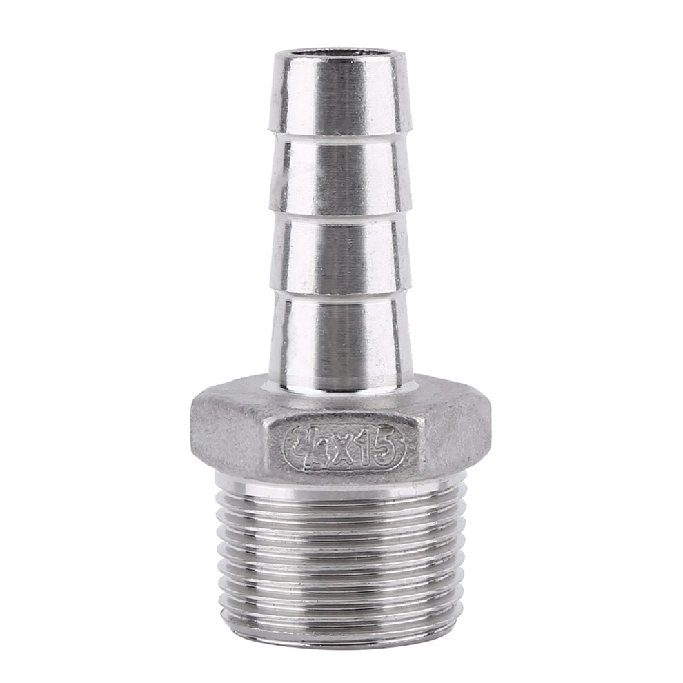 Stainless Steel Male Thread Pipe Fitting Barb Hose