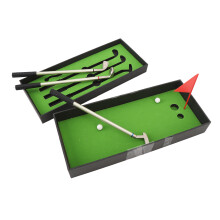 Golfers Pen Set with Mini Putting Green, Zinc & Aluminum Alloy
