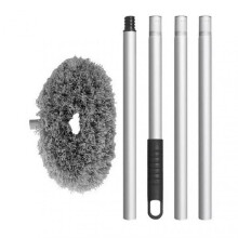(Grey) Ceiling Fan Blade Cleaner with Extension Pole - Reusable Microfiber Duster, Removable and Easy to Clean