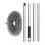 (Grey) Ceiling Fan Blade Cleaner with Extension Pole - Reusable Microfiber Duster, Removable and Easy to Clean 1