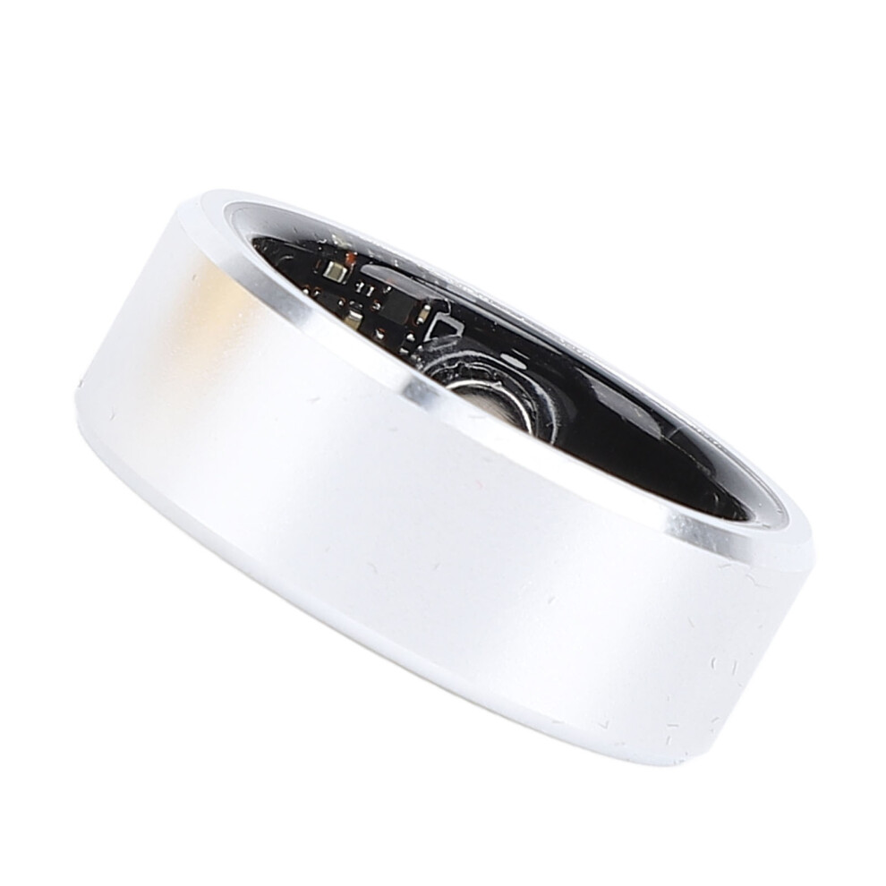 Smart Health Ring Step Counter Bluetooth 5.1 Ip68 Waterproof Sleep Tracker Silver 4631346421677