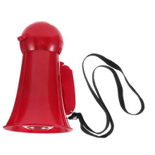 Red Portable Handheld Megaphone Voice Amplifier for Weddings Outdoor Celebrations Groomsmen Party Activities