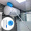 (Blue) Ceiling Fan Blade Cleaner with Extension Pole - Reusable Microfiber Duster, Removable and Easy to Clean 3