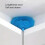 (Grey) Ceiling Fan Blade Cleaner with Extension Pole - Reusable Microfiber Duster, Removable and Easy to Clean 5