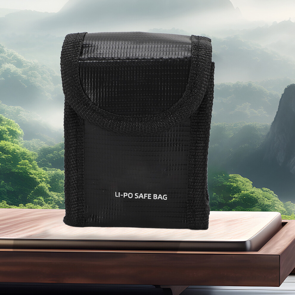 Drone Battery Safe Bag Flame Retardant | Holds 2 Li-Ion Batteries 7891346421924