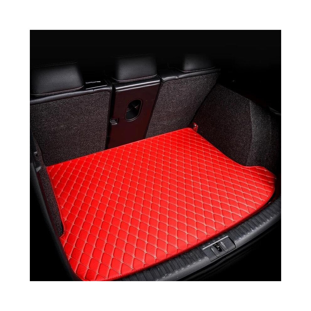 Trunk Protector Car Rear Trunk Mats For Kia Ev6 Cv 2022 2023 2024 Leather Cargo Mat Set Red 6038364107671