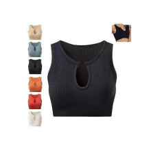 (S, Black) Getheyshape Shape Me Up Crop Top,A Crop Top Don't Wear a Bra