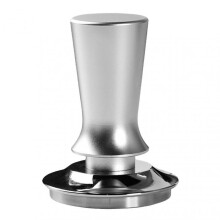 (51mm Thread, Silver) Professional Polished Coffee Tamper with Flat Base Stainless Steel Flat Base Tamping Tool Great Present Idea