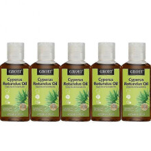 (5pcs) Cyperus Oil Rotundus For Hair Removal - 100% Natural Cyperus Oil Reducing The Growth Of Body Hair, Moisturizing & Soothing 50ml