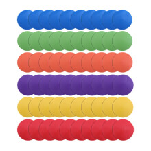 60x Spot Markers Reusable Flexible Floor Markers for Karate Gym Football Soccer Boxing Training - Flat Field Cones