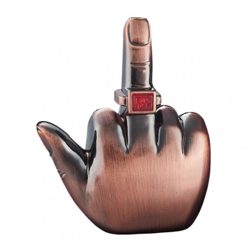 (Copper) Windproof Refillable Gag Lighter For Adults with Hilarious Sound Office Prank Tool