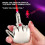 (Silver) Windproof Refillable Gag Lighter For Adults with Hilarious Sound Office Prank Tool 4