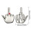 (Silver) Windproof Refillable Gag Lighter For Adults with Hilarious Sound Office Prank Tool 5