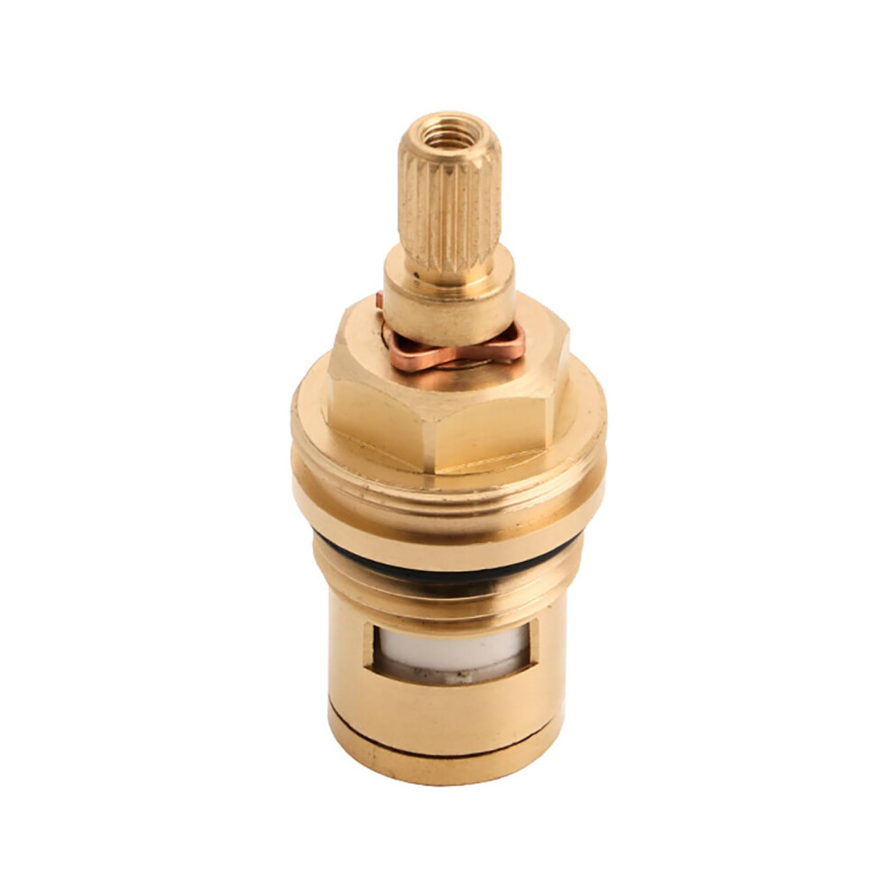 Faucet Cartridge Replacement Brass Ceramic Disc Cartridge 20 Spline Compatible For Hot And Cold Bathroom Kitchen Taps Red Blue 6447073435690