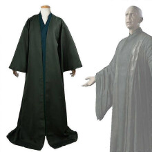 (S) Voldemort Robe Cosplay Costume Set Adult Halloween Costume Hoodie Cape