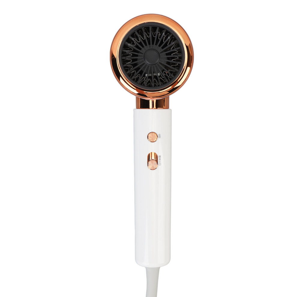 White High Speed Ionic Hair Dryer 20000Rpm 1400W Low Noise With Diffuser