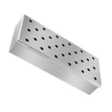 Stainless Steel Smoker Box for BBQ - Pellet Compatible Smoker Box for Gas and Charcoal Grills, Smoking Meat, Fish, Cheese