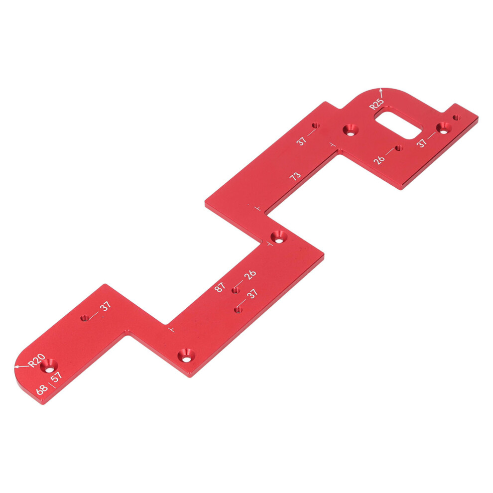 U Shaped Groove Cabinet Slotting Template For No Handle Cabinets 26/37 Hole 7641346423264