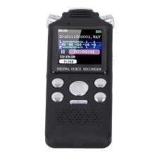 Digital Voice Recorder 8GB with Speaker & Double Mic 0.8" LCD Noise Cancellation