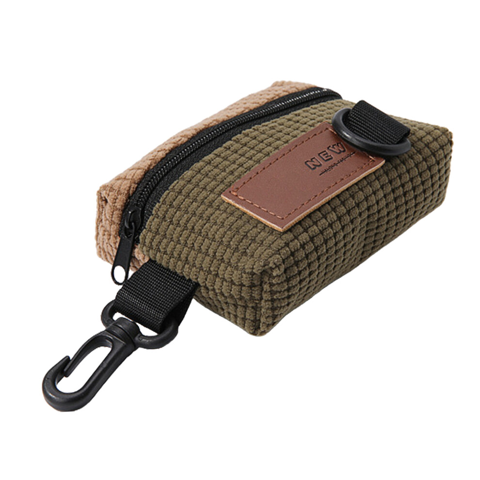 Corduroy Headphone Case Easy Carry Earbud Storage Bag For 7755000078186