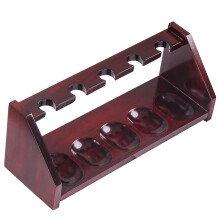 Tobacco Pipe Stand for 5 Pipes - Portable Velvet Fabric Display Rack with Anti-Slip Base for Smokers and Collectors